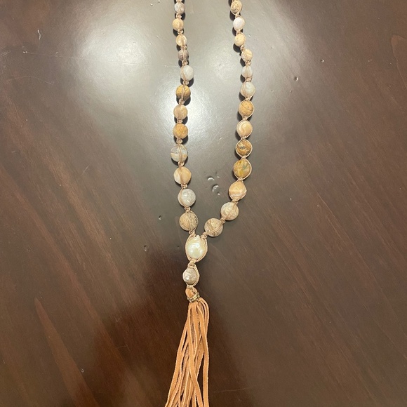 Chan Luu Beaded Necklace with Tassel - Picture 5 of 9